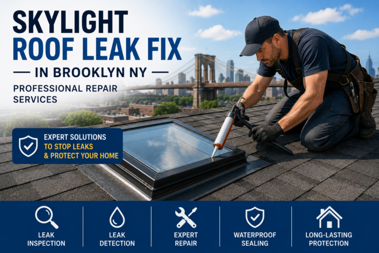 Skylight Roof Leak Fix in Brooklyn NY – Professional Repair Services by Elite Roofing Group