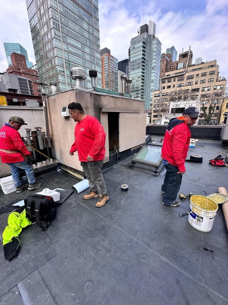 EPDM Roof installation in Manhattan NY